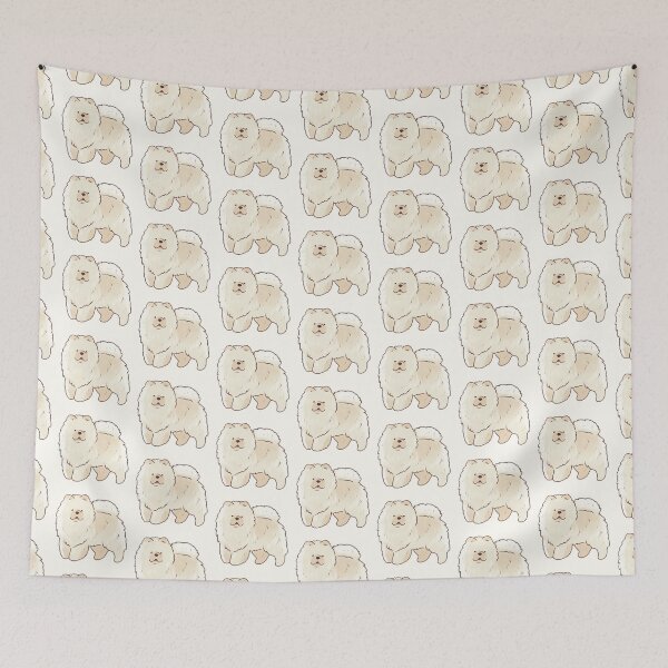 Item preview, Cream chow chow illustration  designed and sold by Artofmayara.