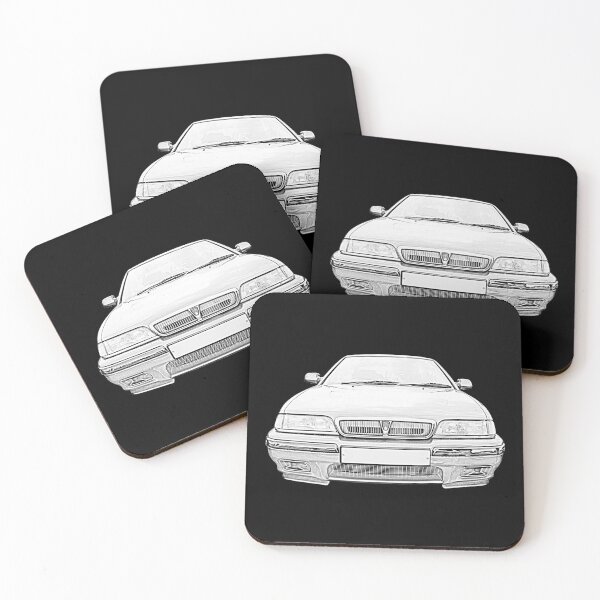 Item preview, Rover 200 1990s British classic car monochrome designed and sold by soitwouldseem.