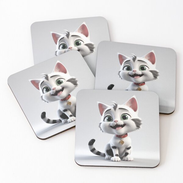 Item preview, Ultra-Detailed 3D Cartoon Cat: A Funny Adult Feline in Isolation designed and sold by WOHAMMAD.