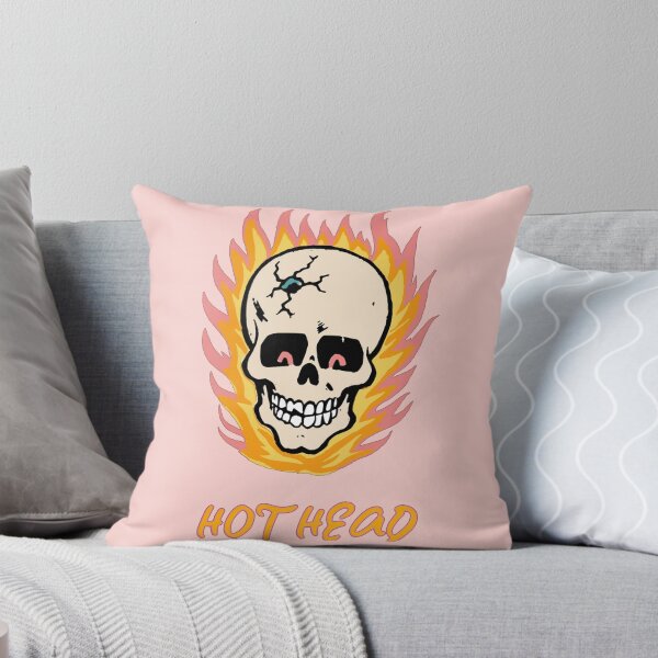 Item preview, Hot Head Retro 80s Hotrod Flaming Skull designed and sold by Corinne Alexa Jackson.