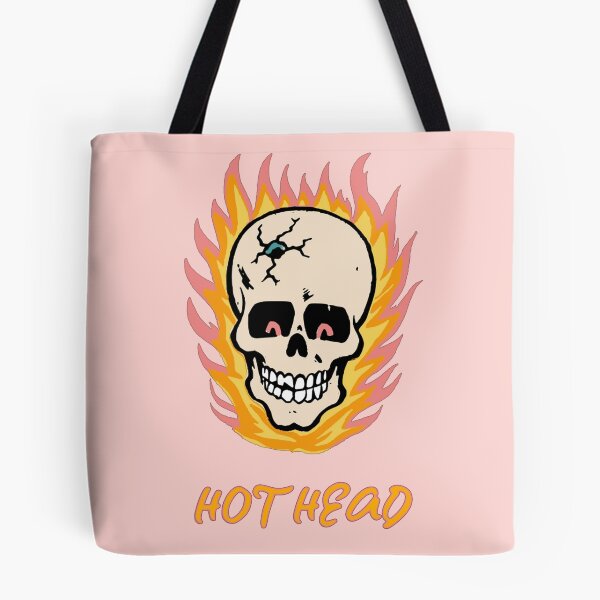 Item preview, Hot Head Retro 80s Hotrod Flaming Skull designed and sold by Corinne Alexa Jackson.