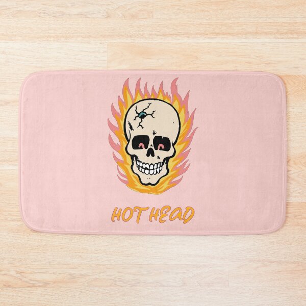 Item preview, Hot Head Retro 80s Hotrod Flaming Skull designed and sold by Corinne Alexa Jackson.
