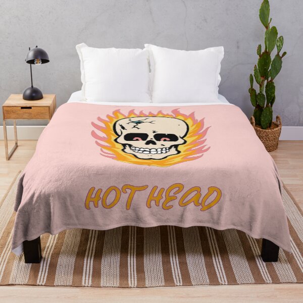 Item preview, Hot Head Retro 80s Hotrod Flaming Skull designed and sold by Corinne Alexa Jackson.