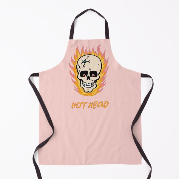 Item preview, Hot Head Retro 80s Hotrod Flaming Skull designed and sold by Corinne Alexa Jackson.
