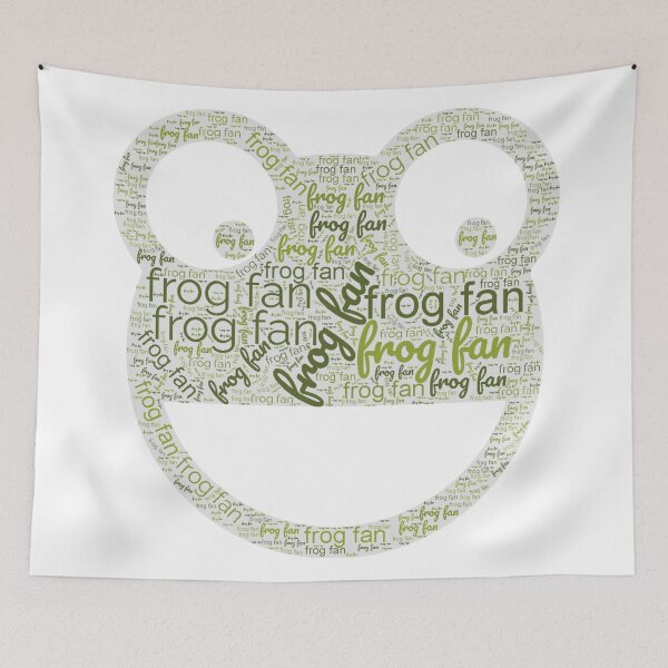 Item preview, Frog fan - cute frog face with graphic pattern for frog lovers. designed and sold by SaraSumi.
