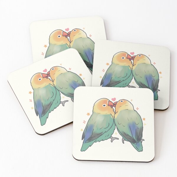 Item preview, Cute Lovebirds illustration  designed and sold by Artofmayara.