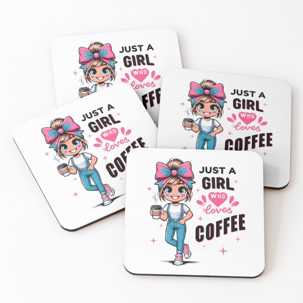 Artikelvorschau, Nur ein Mädchen, das Kaffee liebt Niedliches Cartoon-Design entworfen und verkauft von SerhiiArt.