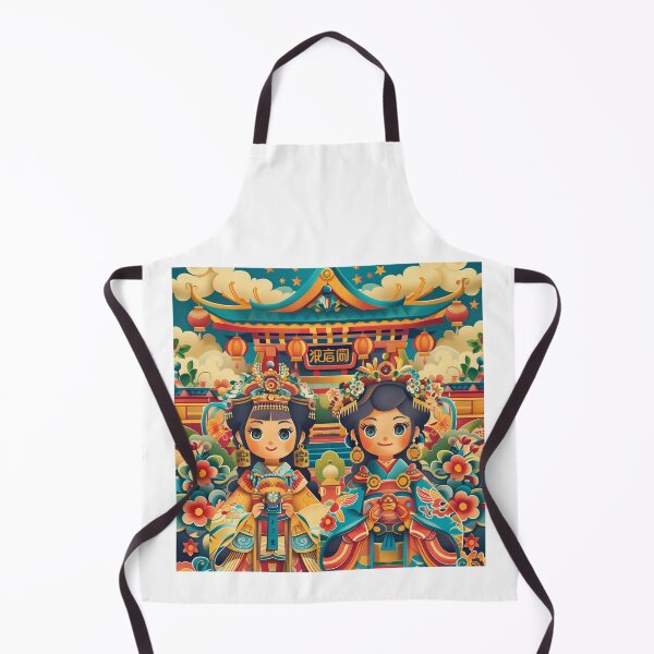 Item preview, Okinawa Festival Twins in Colorful Attire designed and sold by palmyst.