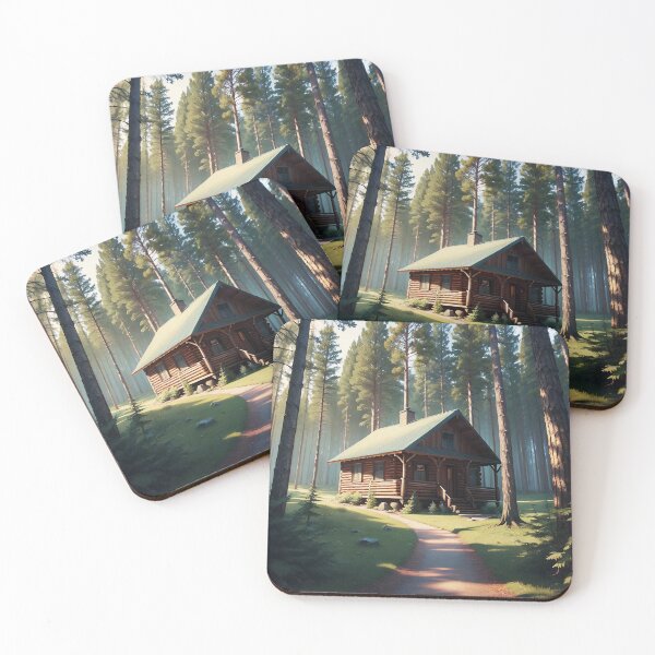 Item preview, a cabin in a forest 1 designed and sold by Tcrom97.