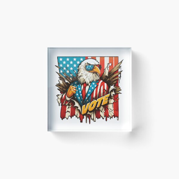 Item preview, Voting Day 2024 USA  / American Eagle - The Patriotic Vote designed and sold by Tw1nsAIArt.