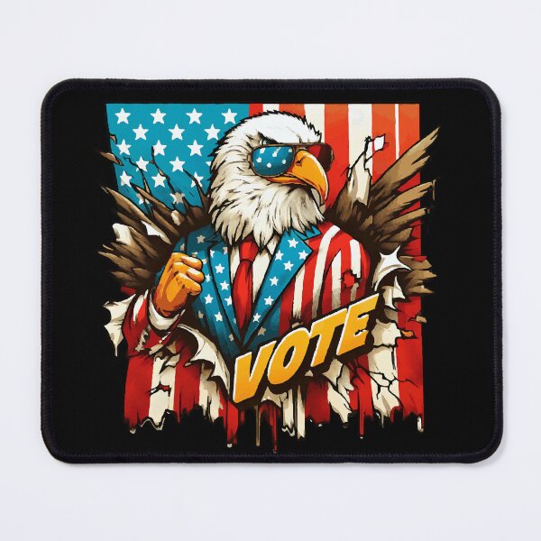 Item preview, Voting Day 2024 USA  / American Eagle - The Patriotic Vote designed and sold by Tw1nsAIArt.