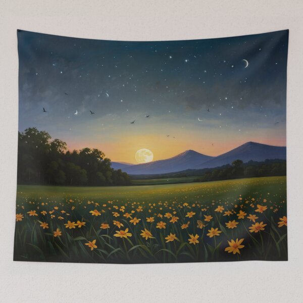 Item preview, Wildflower Field Landscape 006 designed and sold by KolosalPrints.