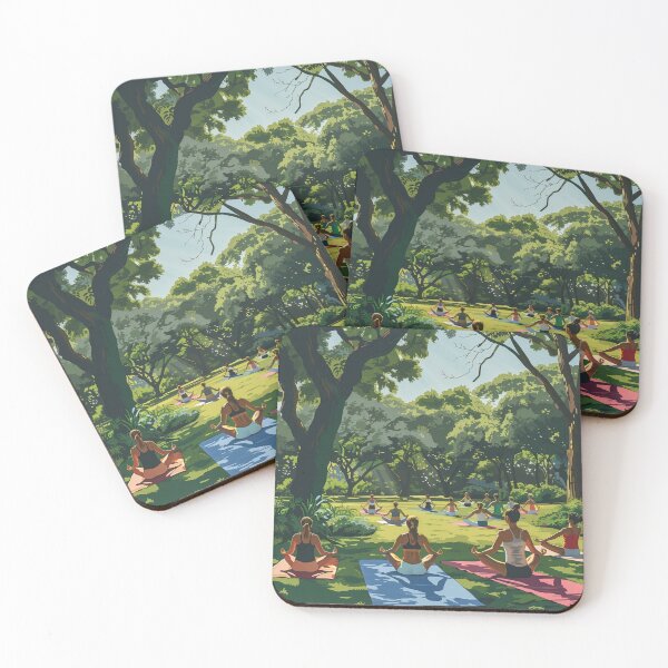 Item preview, Outdoor Yoga Class designed and sold by palmyst.