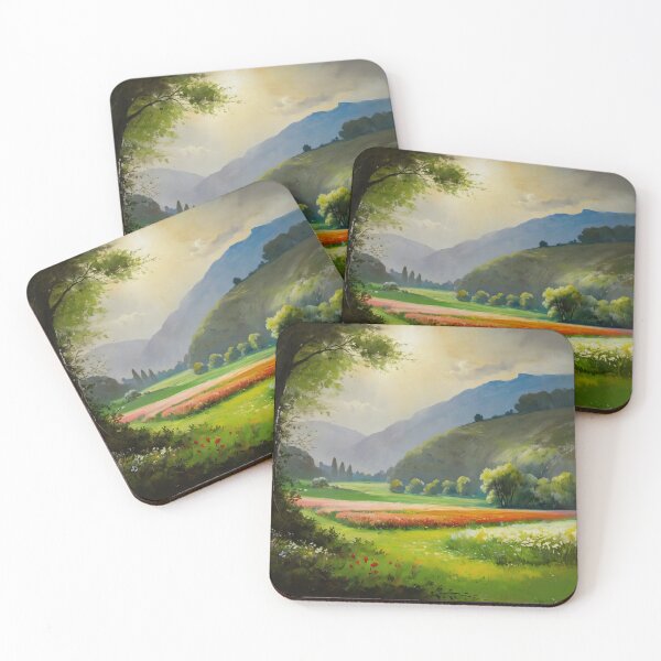 Item preview, Wildflower Field Landscape 003 designed and sold by KolosalPrints.