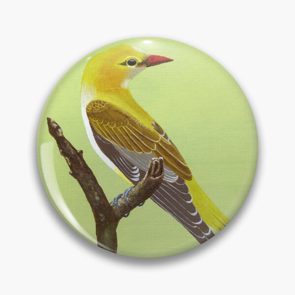 Item preview, European loriot perched on a dead branch designed and sold by BrianEydenArt.