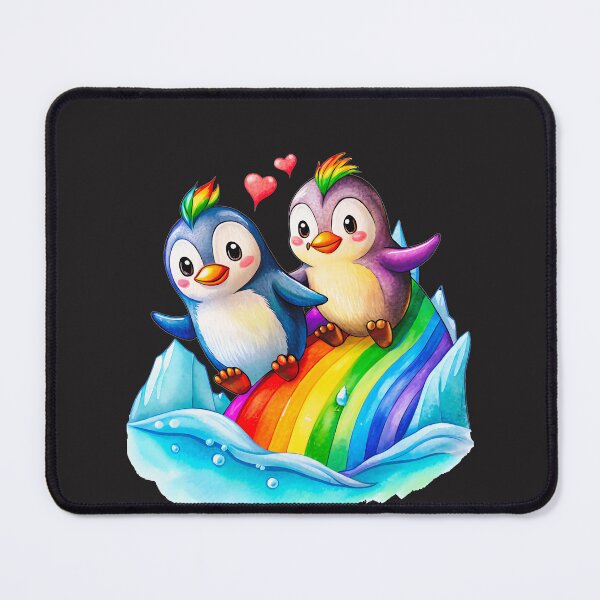 Item preview, Rainbow Slide Penguin Lovers Colorful Fun designed and sold by elynne9.
