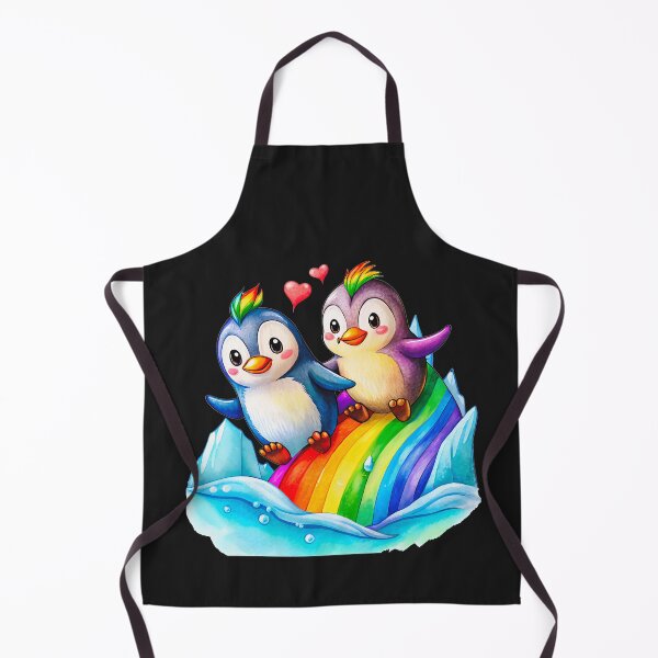 Item preview, Rainbow Slide Penguin Lovers Colorful Fun designed and sold by elynne9.