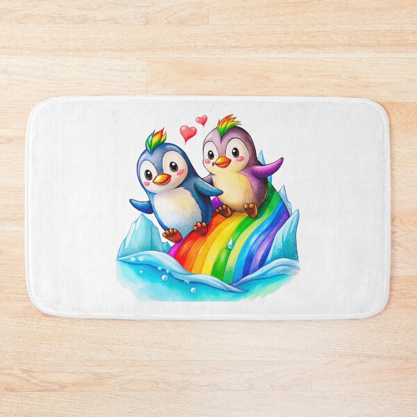 Item preview, Rainbow Slide Penguin Lovers Colorful Fun designed and sold by elynne9.