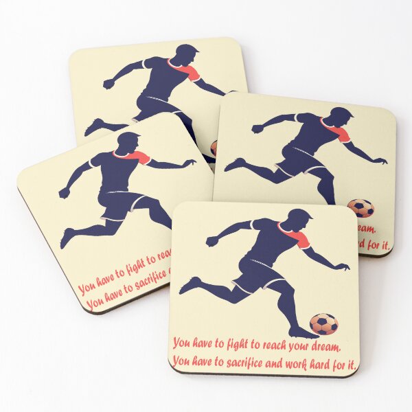 Item preview, Chasing Dreams,Silhouette Art of football player designed and sold by AgarutanPrint.