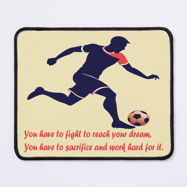 Item preview, Chasing Dreams,Silhouette Art of football player designed and sold by AgarutanPrint.
