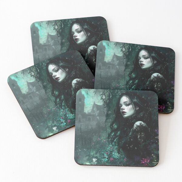 Item preview, Girl in a Gothic Garden designed and sold by kansaikate.