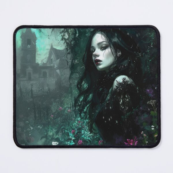 Item preview, Girl in a Gothic Garden designed and sold by kansaikate.