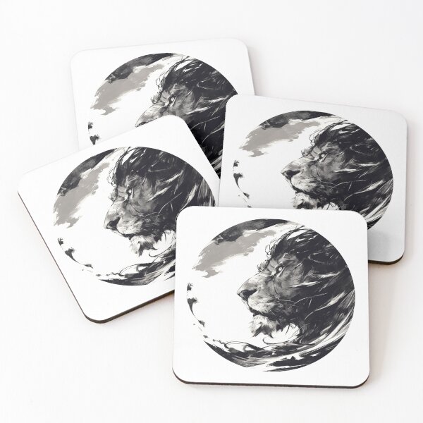 Item preview, Silhouette black and white lion  designed and sold by SMARTKIT  DESIGNAGENCY.