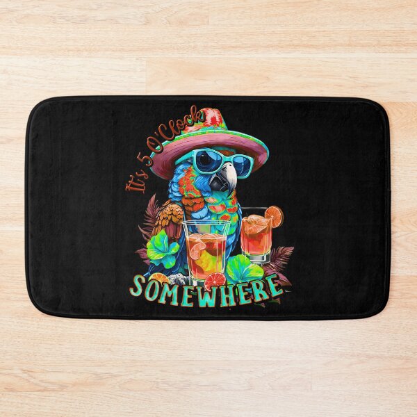 Item preview, It's 5 o'clock somewhere Tropical Parrot Cocktail Sunset designed and sold by MindWave THC.