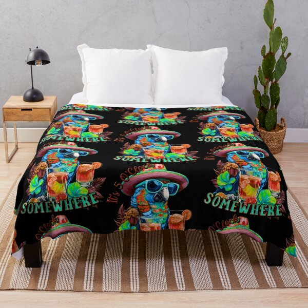 Item preview, It's 5 o'clock somewhere Tropical Parrot Cocktail Sunset designed and sold by MindWave THC.