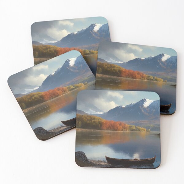 Item preview, Mountain Lake Landscape 001 designed and sold by KolosalPrints.