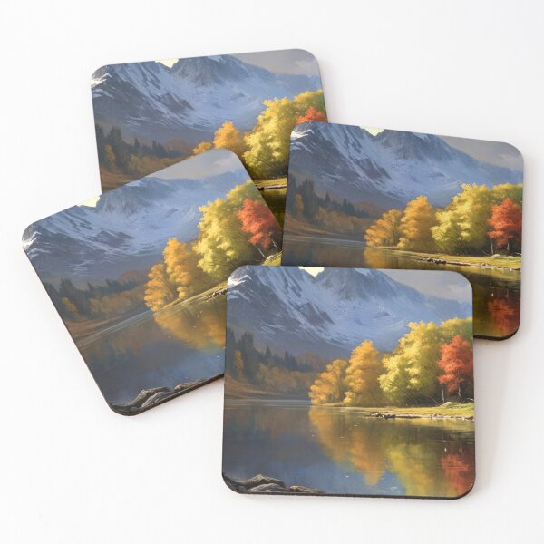 Item preview, Mountain Lake Landscape 003 designed and sold by KolosalPrints.