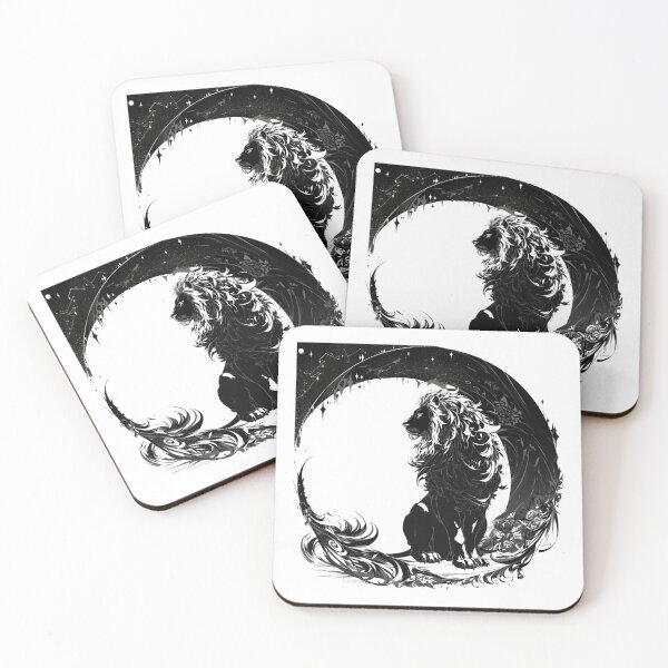 Item preview, Silhouette black and white lion  designed and sold by SMARTKIT  DESIGNAGENCY.