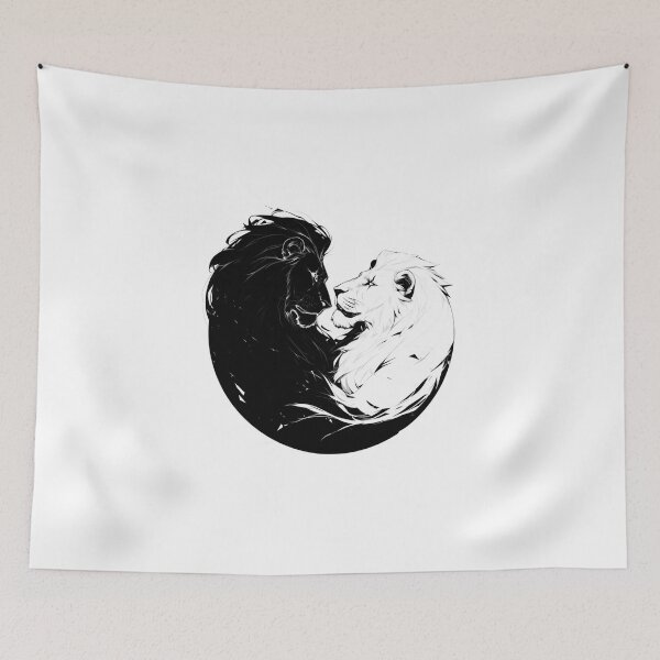Item preview, Silhouette black and white lion  designed and sold by SMARTKIT  DESIGNAGENCY.