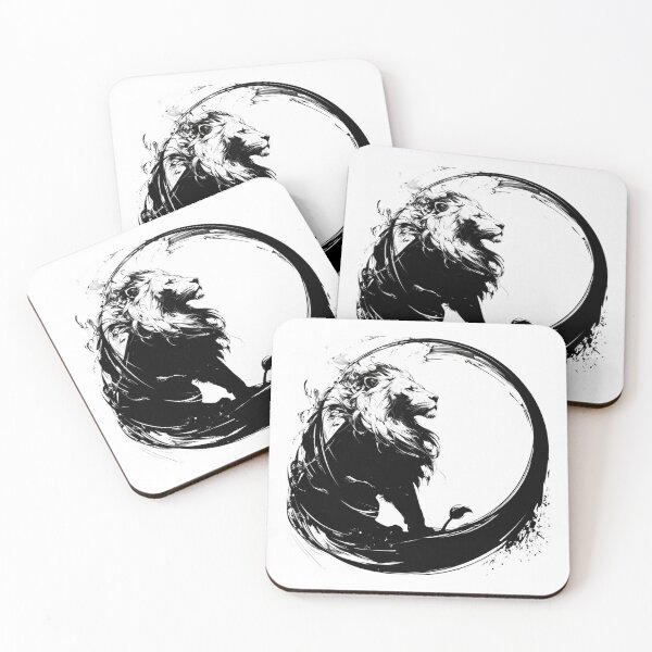 Item preview, Silhouette black and white lion  designed and sold by SMARTKIT  DESIGNAGENCY.