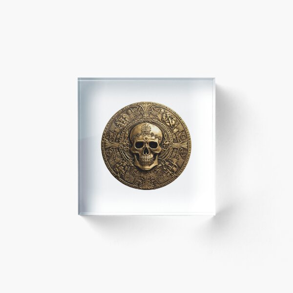 Item preview, Pirate coin | Golden coin | Fantasy coin | Medieval coin | Pirate skull | Pirate treasure | Dnd token 1 designed and sold by Yaremchuk.