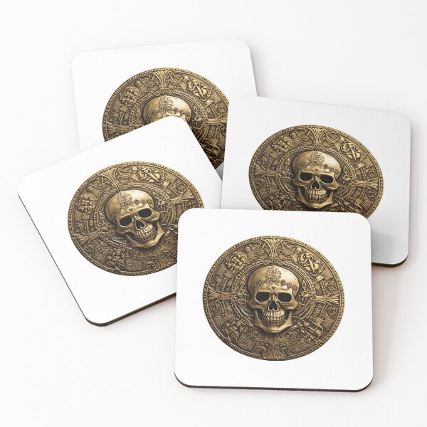 Item preview, Moneda pirata | Moneda de oro | Moneda de fantasía | Moneda medieval | Cráneo pirata | Tesoro pirata | Dnd token 1 designed and sold by Yaremchuk.