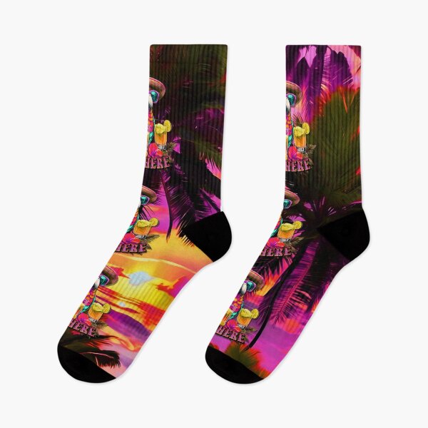 Item preview, It's 5 o'clock somewhere Tropical Parrot Cocktail Sunset Beach designed and sold by MindWave THC.