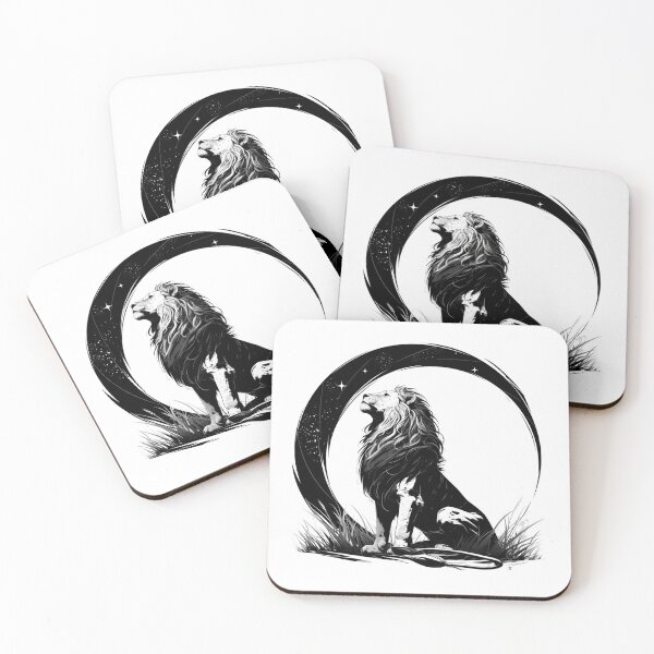 Item preview, Silhouette black and white lion  designed and sold by SMARTKIT  DESIGNAGENCY.