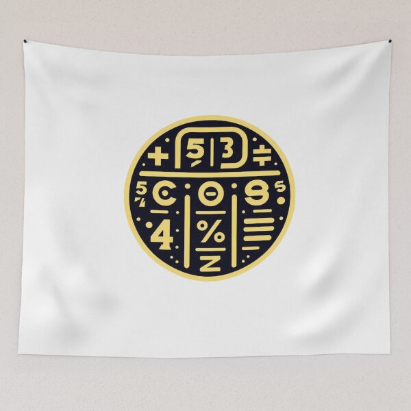 Item preview, Mathematical Symbols in Yellow Circle designed and sold by Kookie Tarp.