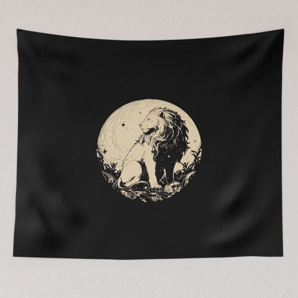 Item preview, Silhouette black and white lion  designed and sold by SMARTKIT  DESIGNAGENCY.