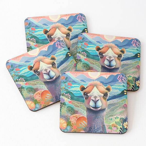 Item preview, Watercolor Modern Camel Art Painting Print designed and sold by RigelArtifacts.