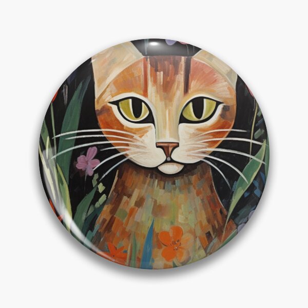 Item preview, Cat in the Flower Bed designed and sold by whitecat23.