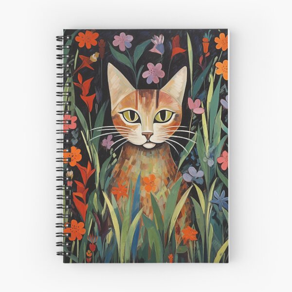 Item preview, Cat in the Flower Bed designed and sold by whitecat23.