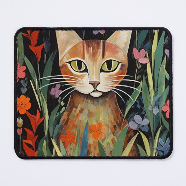 Item preview, Cat in the Flower Bed designed and sold by whitecat23.