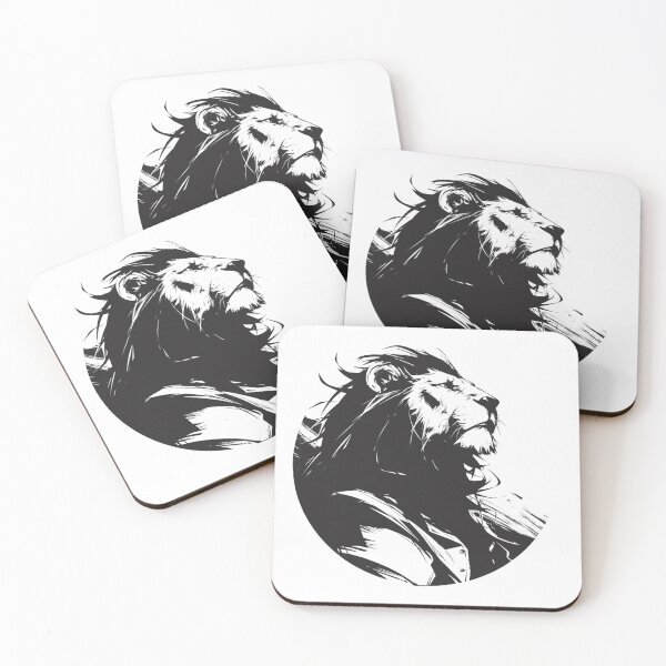 Item preview, Silhouette black and white lion  designed and sold by SMARTKIT  DESIGNAGENCY.