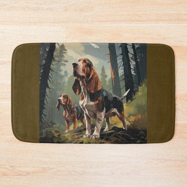 Item preview, Basset Hounds on the Hunt (Design 1) designed and sold by Samuelsboro.