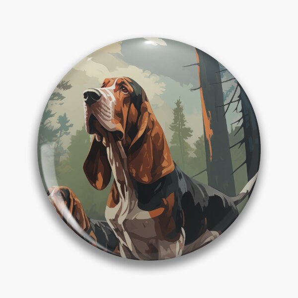 Item preview, Basset Hounds on the Hunt (Design 1) designed and sold by Samuelsboro.