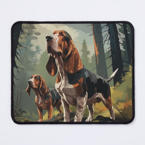Item preview, Basset Hounds on the Hunt (Design 1) designed and sold by Samuelsboro.