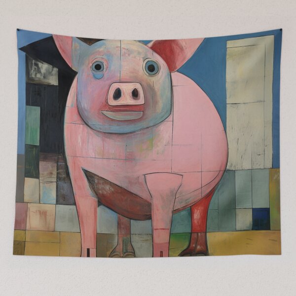 Item preview, Abstract Pig designed and sold by whitecat23.