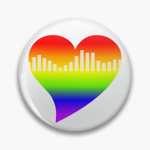 Artikelvorschau, Pride Grafik Equalizer Herz entworfen und verkauft von jdm1981.
